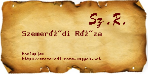 Szemerédi Róza névjegykártya